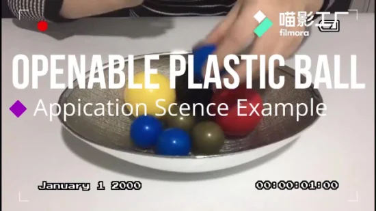 Изготовленный на заказ двухполовинный пластиковый полый плавающий шар
